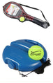 Tennis rebound tennis training device with rope