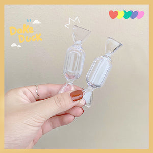 Candy Shape Storage Box Transparent Cute Earrings Ring Jewelry Box