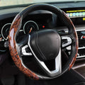 Peach Wood Grain Steering Wheel Sleeve