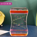 Creative Douyin Same Slide Oil Drop Decompression Toy Plastic Oil Drop Ornaments Liquid Hourglass Dynamic Oil Leak Gift