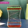 Creative Douyin Same Slide Oil Drop Decompression Toy Plastic Oil Drop Ornaments Liquid Hourglass Dynamic Oil Leak Gift