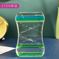 Creative Douyin Same Slide Oil Drop Decompression Toy Plastic Oil Drop Ornaments Liquid Hourglass Dynamic Oil Leak Gift