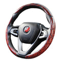 Peach Wood Grain Steering Wheel Sleeve