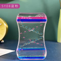 Creative Douyin Same Slide Oil Drop Decompression Toy Plastic Oil Drop Ornaments Liquid Hourglass Dynamic Oil Leak Gift